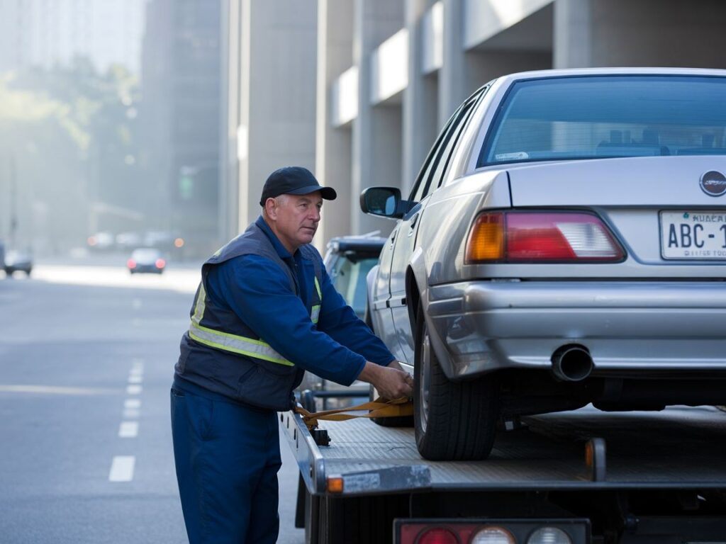 samochód zaparkowany